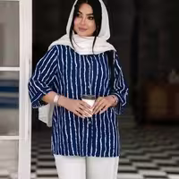 شومیز مانتویی کاملس نخ سپیده (قبل از ثبت سفارش موجودی بگیرید)