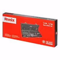 جعبه بکس تایوانیRH-2638 رونیکس 38 پارچه درایو یک دوم اینچی و یک چهارم اینچی 