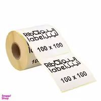 برچسب لیبل کاغذی 100 در 100 تک ردیفه رول 500 تکه