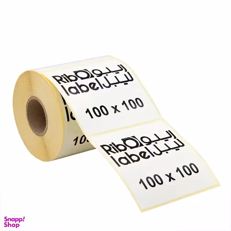 برچسب لیبل کاغذی 100 در 100 تک ردیفه رول 500 تکه