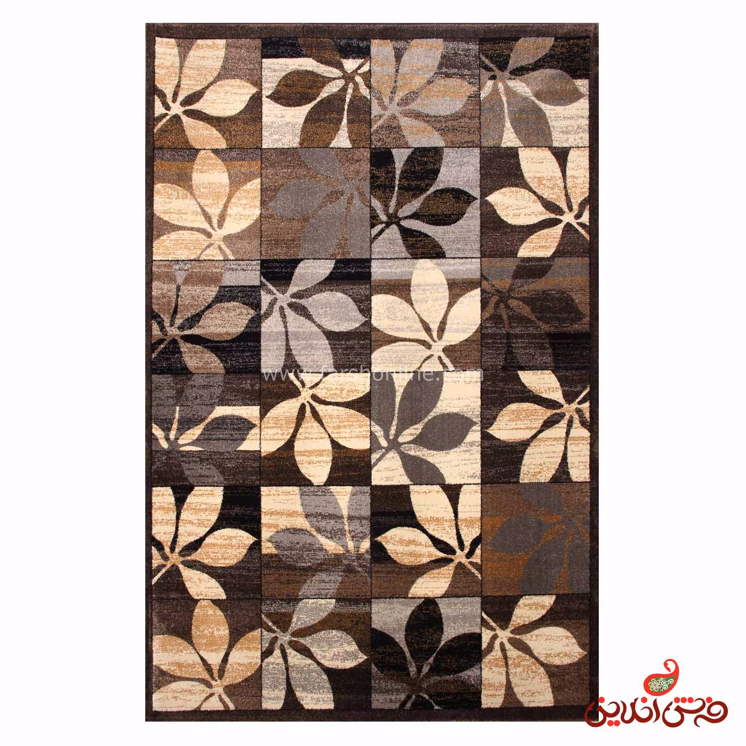 فرش ساوین کد 4039 نسکافه ای