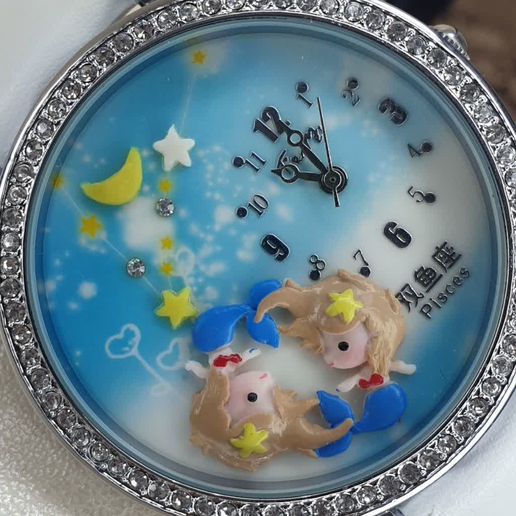 ساعت مچی دخترانه بند چرم