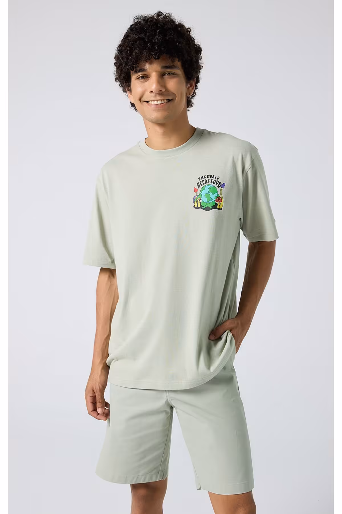 تی شرت سبز مردانه خدمه آینده اکو Champion