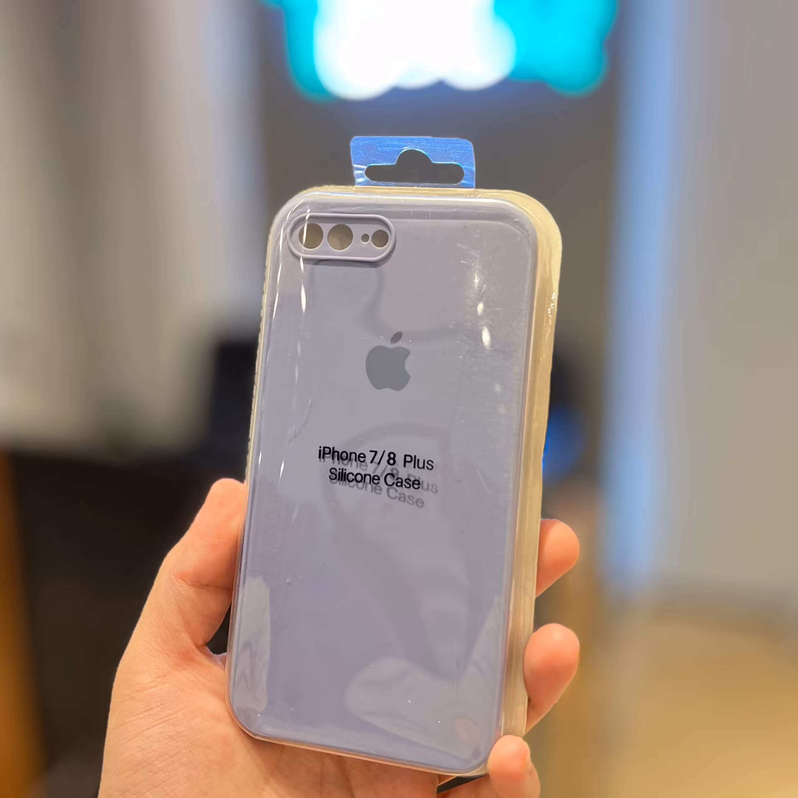 قاب آیفون 7 پلاس و 8 پلاس سیلیکونی اصلی آبی