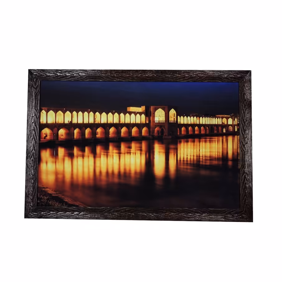 تابلو بک لایت (چراغدار) طرح پل خواجو