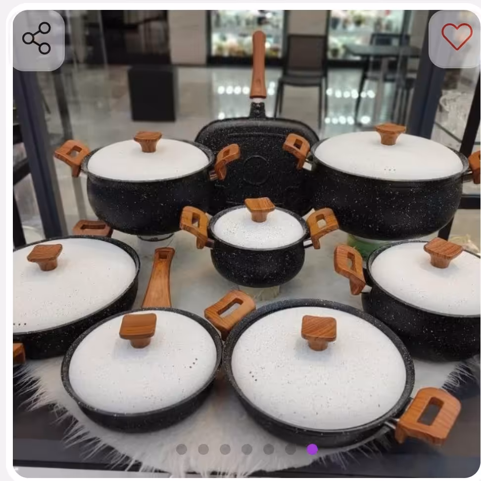 سرویس قابلمه 16 پارچه  هاناتک..کیفیت عاالی تمام گرانیتی .دسته ها کاتالیت نسوز.و تضمینی..هزینه ی ارسال به عهده ی مشتری 