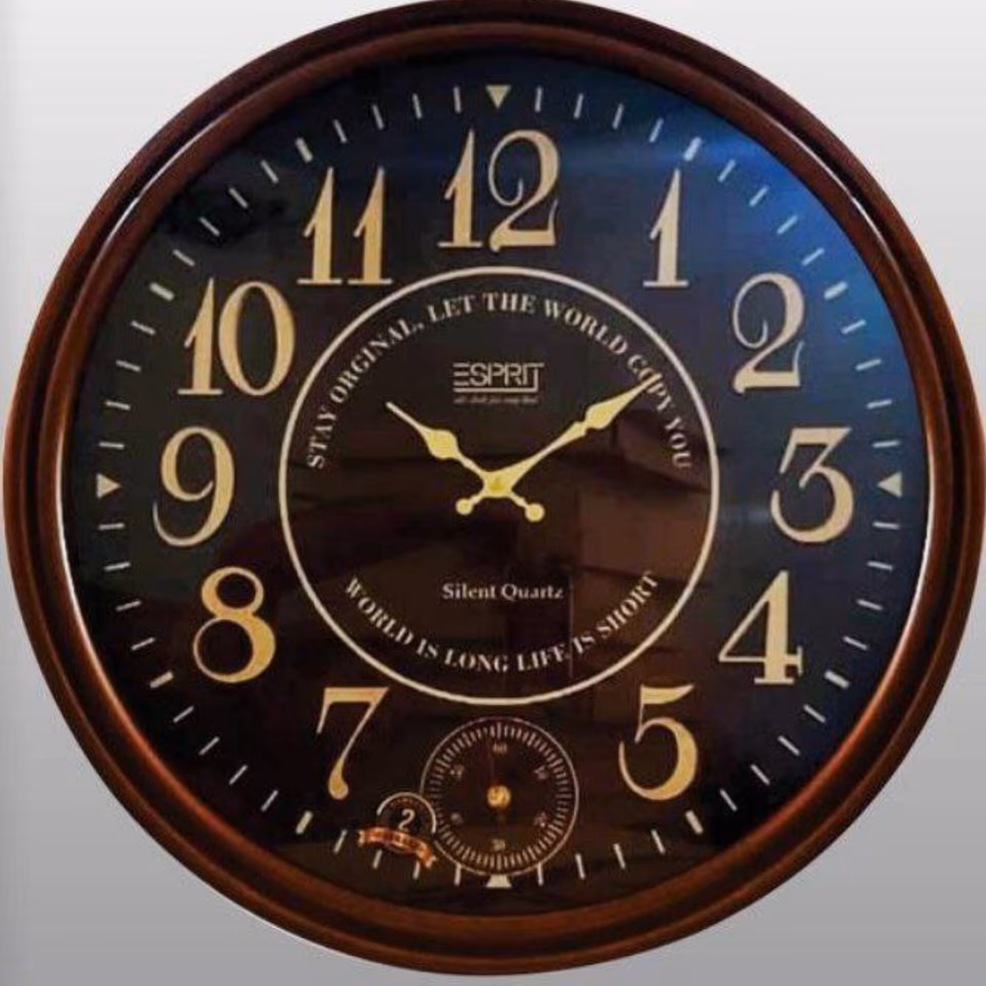 ساعت اسپریت کد 2501 سایز 58 سانت بدنه چوب