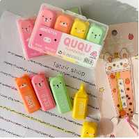 هایلایتر  خرسی 4 عددی با رنگ های پاستیلی 