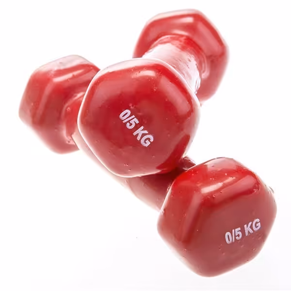 دمبل ایروبیک بانوان روکش‌ دار 0.5 کیلوگرمی - دو عددی