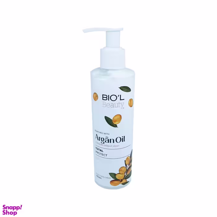 کرم مرطوب کننده پمپی بیول (Biol) مدل Argan Oil حجم 250 میلی‌ لیتر