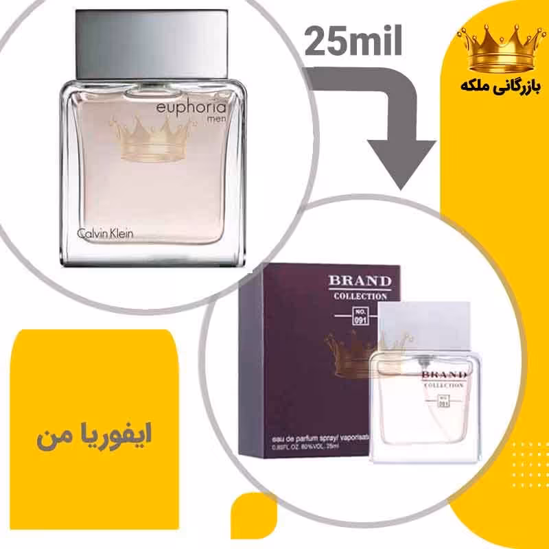 عطر ادکلن کوچک کلوین کلین ایفوریا من 25میل برند(  CK Euphoria for men)