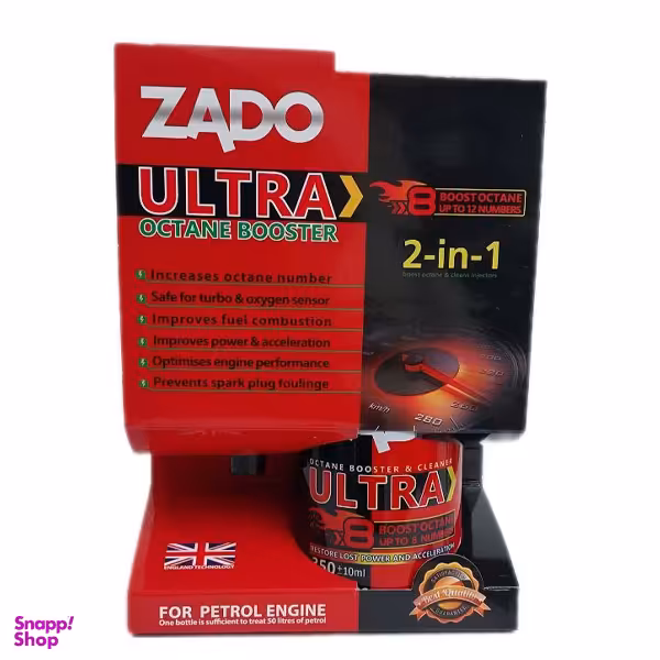 اکتان بوستر زادو مدل اولترا 8 حجم 350 میلی لیتر