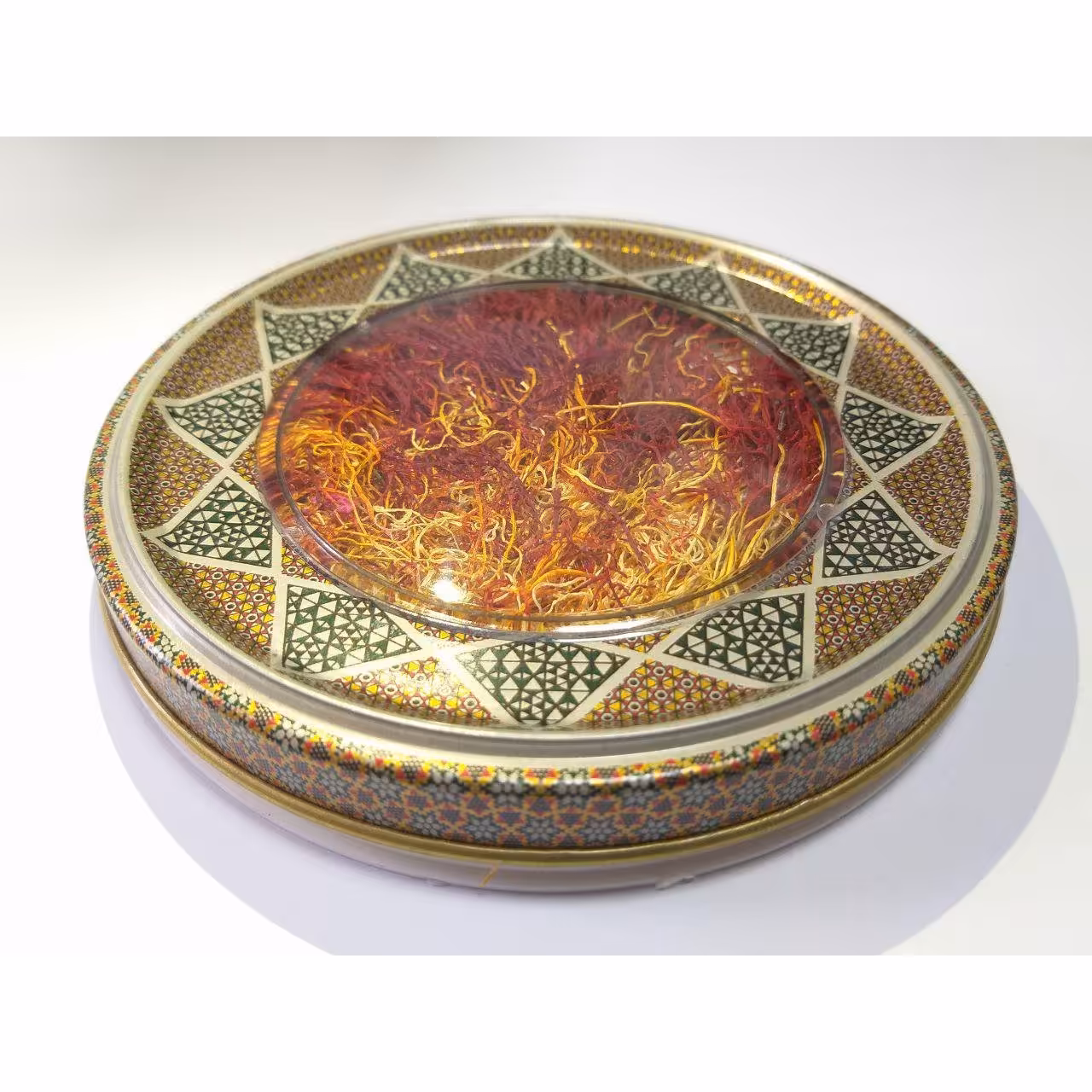 زعفران یک مثقالی دخترپیچ در بسته بندی فلزی