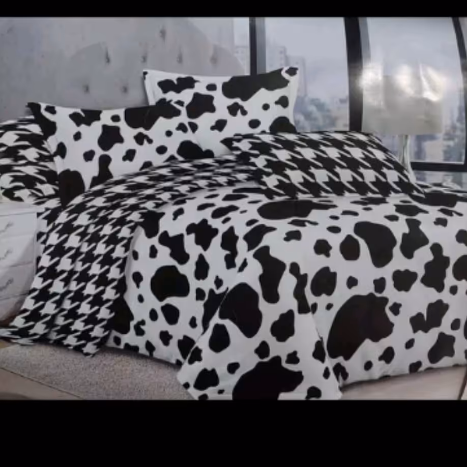 روتختی سفید مشکی تکنفره ارسال رایگان