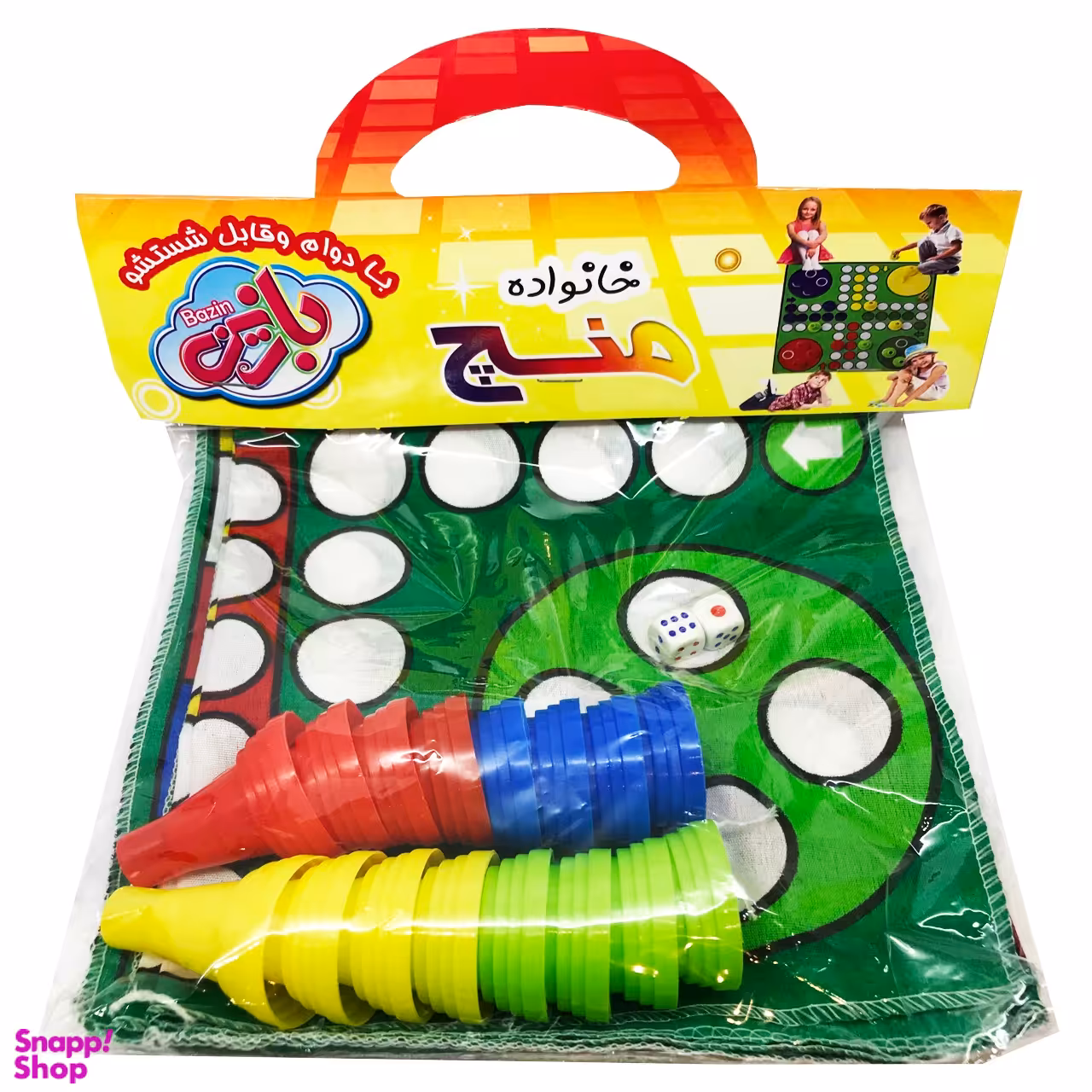 بازی فکری منچ و مارپله پارچه ای