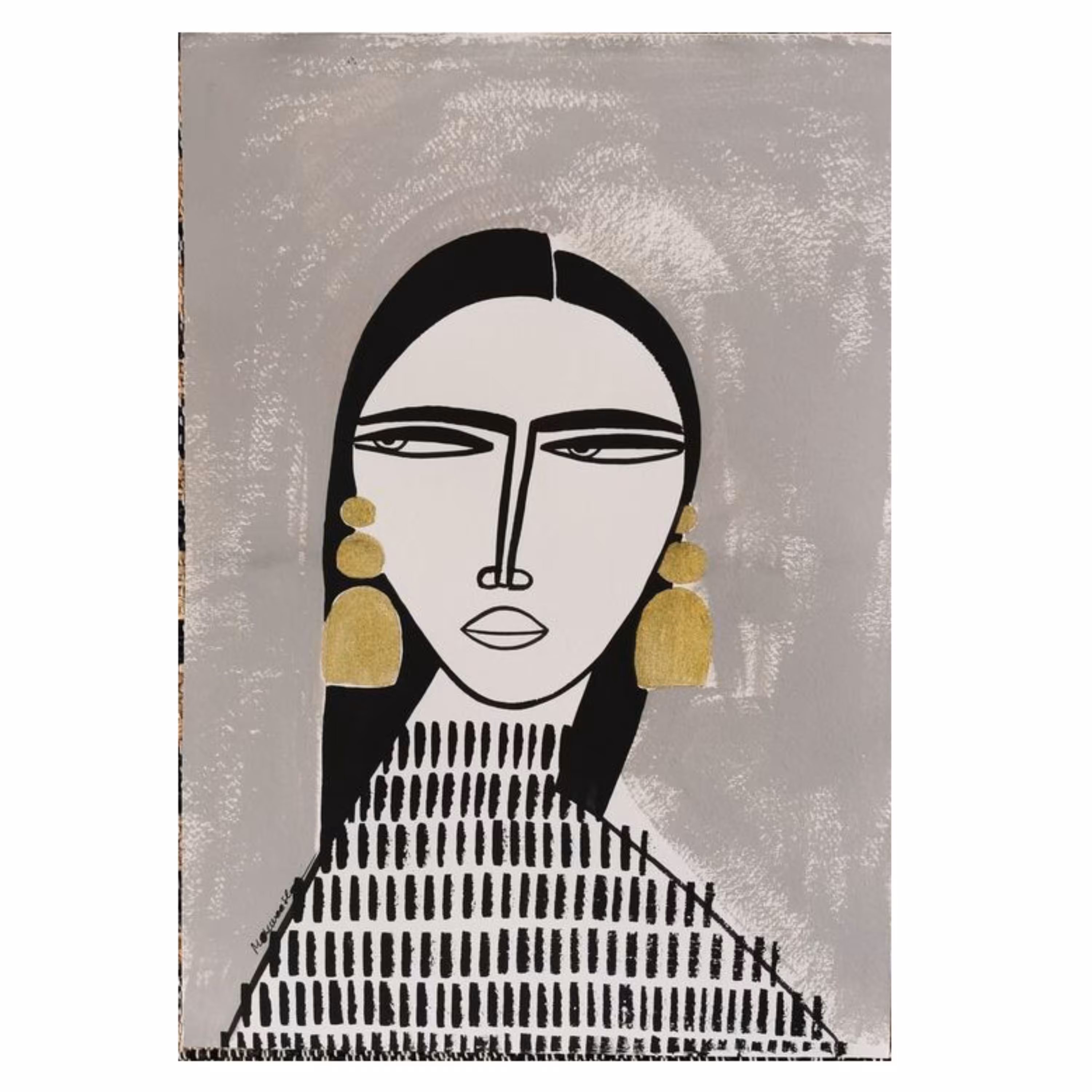 تابلوی رنگ اکرلیک سبک مدرن در ابعاد شصت در نود بوم معمولی