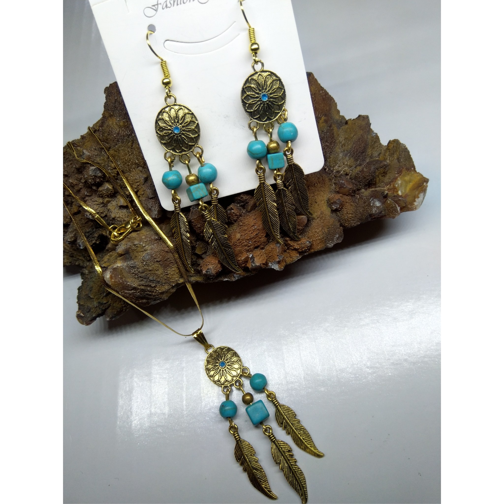 نیم ست   فیروزه طرح دریم کچر