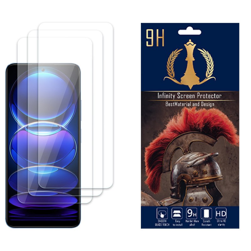 محافظ صفحه نمایش اینفینیتی مناسب برای شیائومی Redmi Note 12 5G Chinaبسته سه عددی