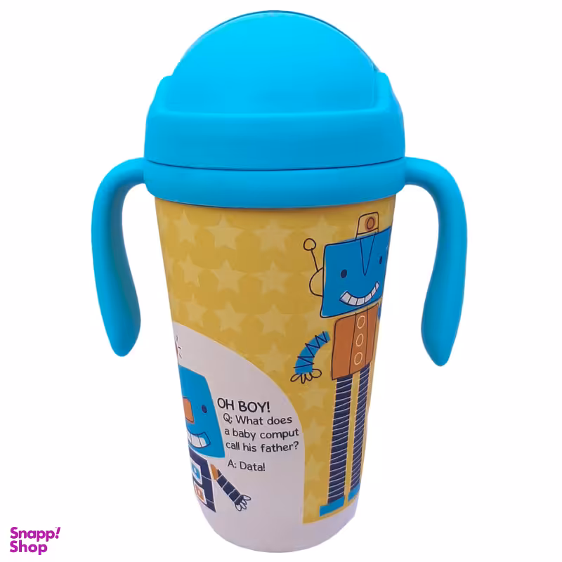 قمقمه کودک طرح ربات کد 401 گنجایش 350 میلی لیتر