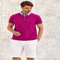 تی شرت یقه پولو بنفش مردانه &#039;S POLO T اورجینال اسمایل SMILE