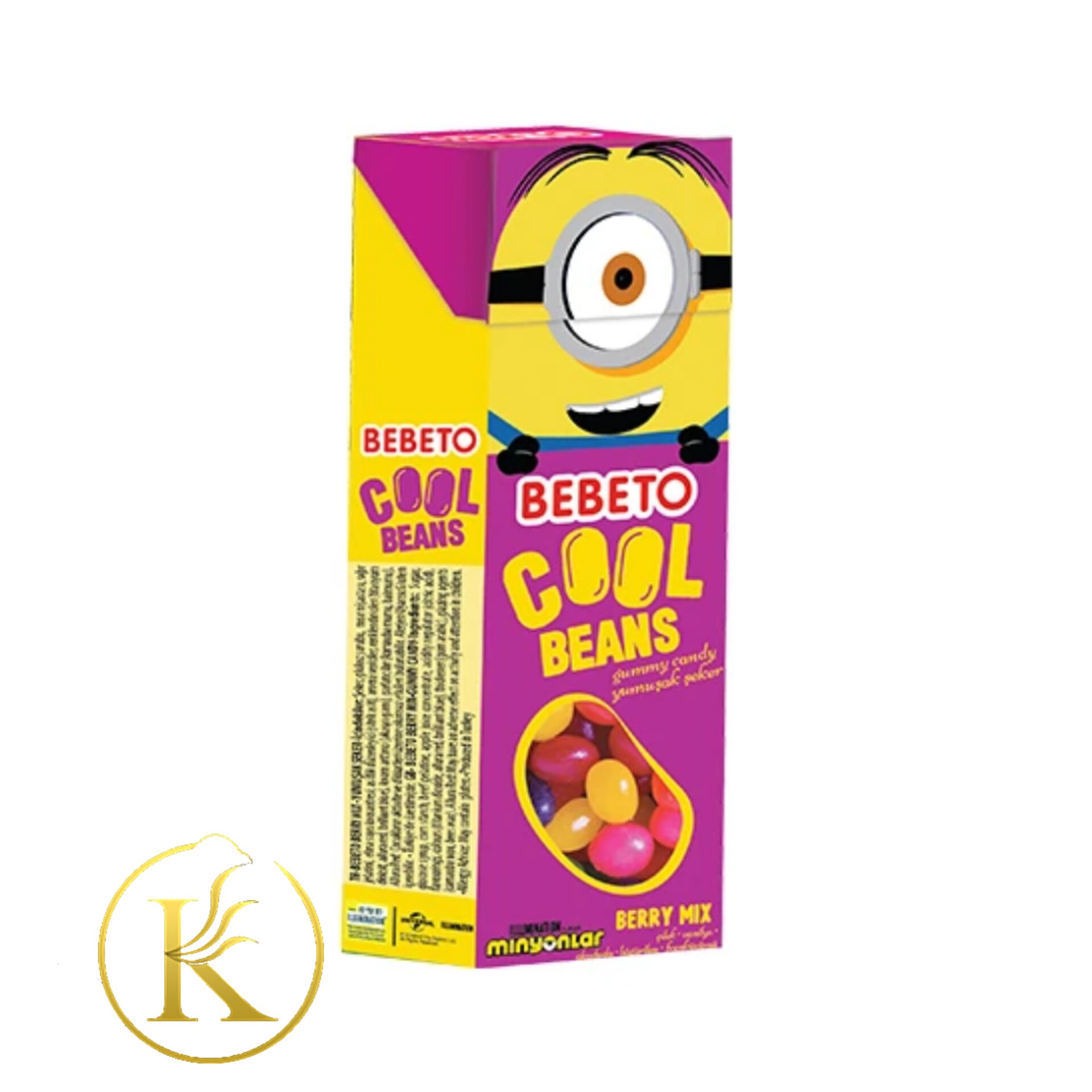 پاستیل جیلی بیلی ببتو مدل مینیون با طعم بری میکس(30گرم)

