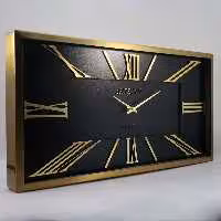 ساعت دیواری آرتمیس مدل 2027 گلد(طلایی) صفحه مشکی