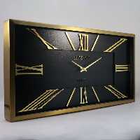 ساعت دیواری آرتمیس مدل 2027 گلد(طلایی) صفحه مشکی