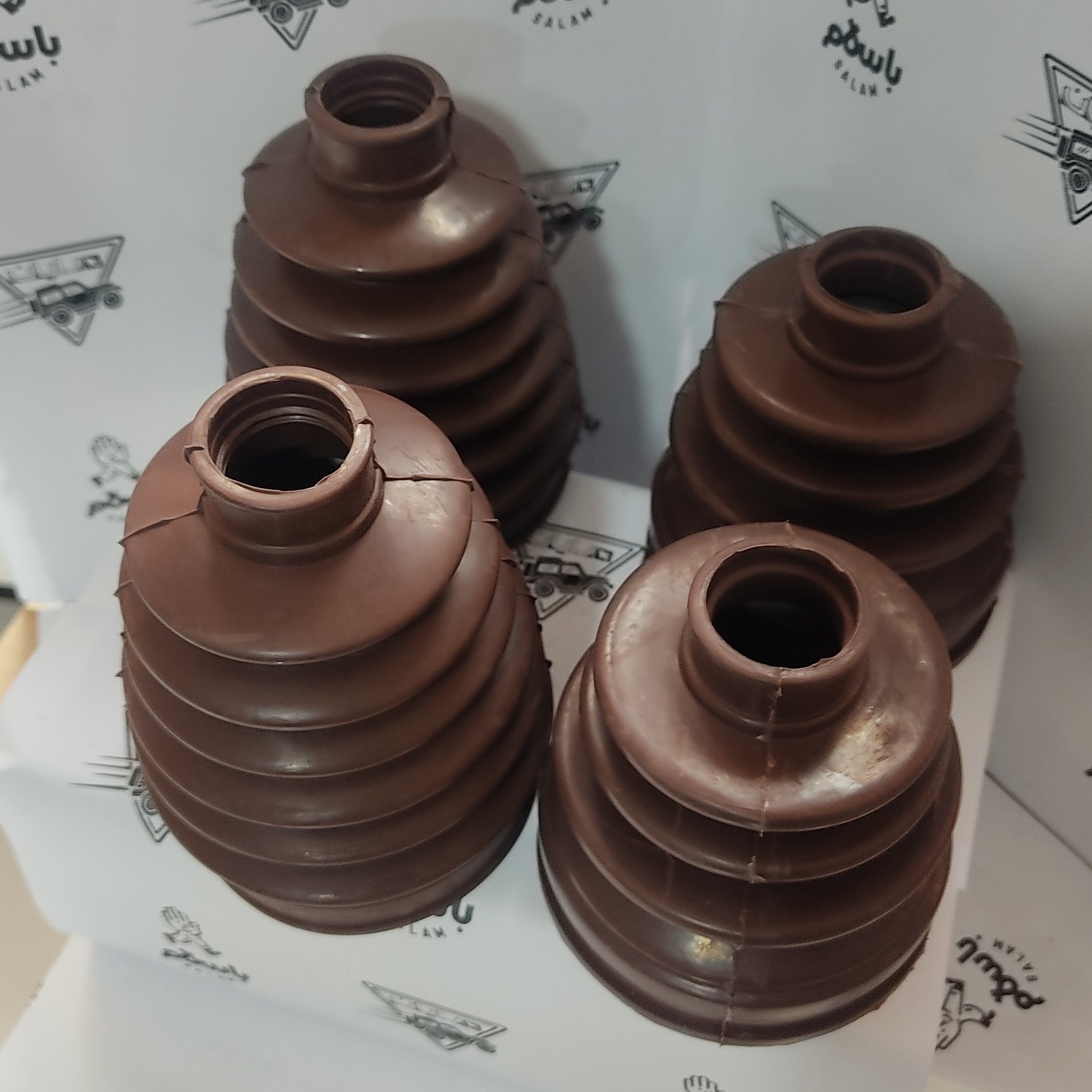 23- پک گردگیر پلوس ساده و خاردار نانو الیافی قهوه ای خودرو پژو 405