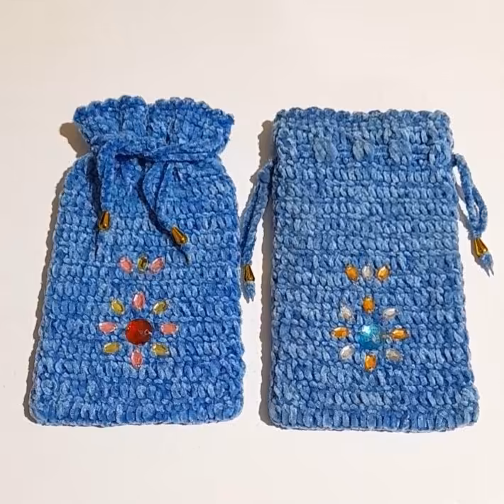 کیف جواهرات مخمل دستبافت