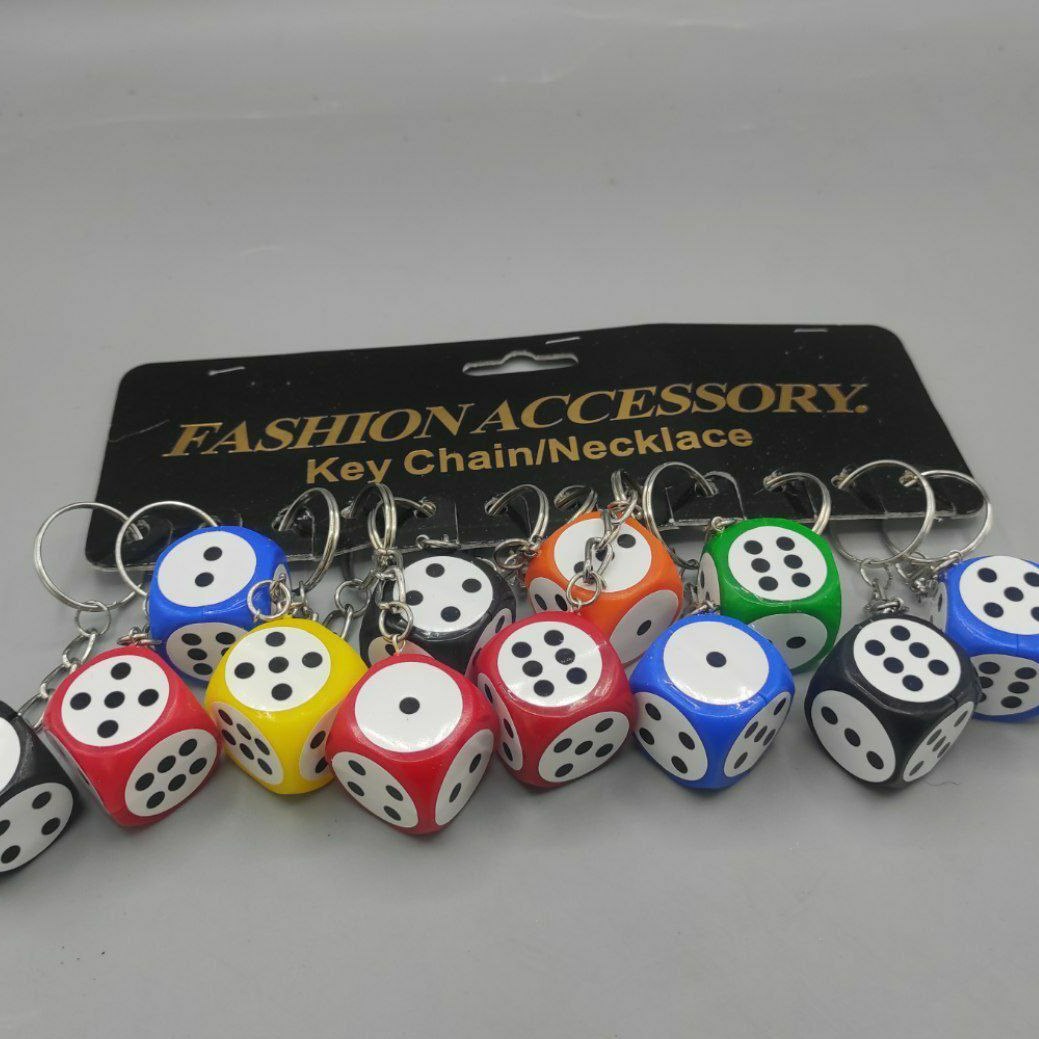 جا کلیدی تاس رنگی در رنگهای مختلف(ارسال پس کرایه)