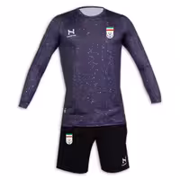 پیراهن و شورت دروازه بانی ایران 2023 (سرمه ای)