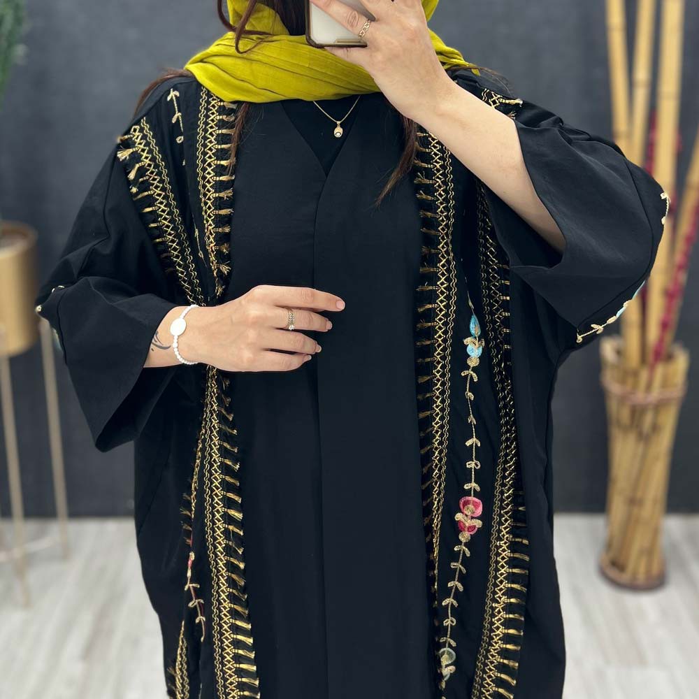 مانتو خرجکار مشکی