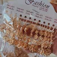 گوشواره طرح طلا کد 202332 مارک سیتی گلد رنگ ثابت در طرح های مختلف33
