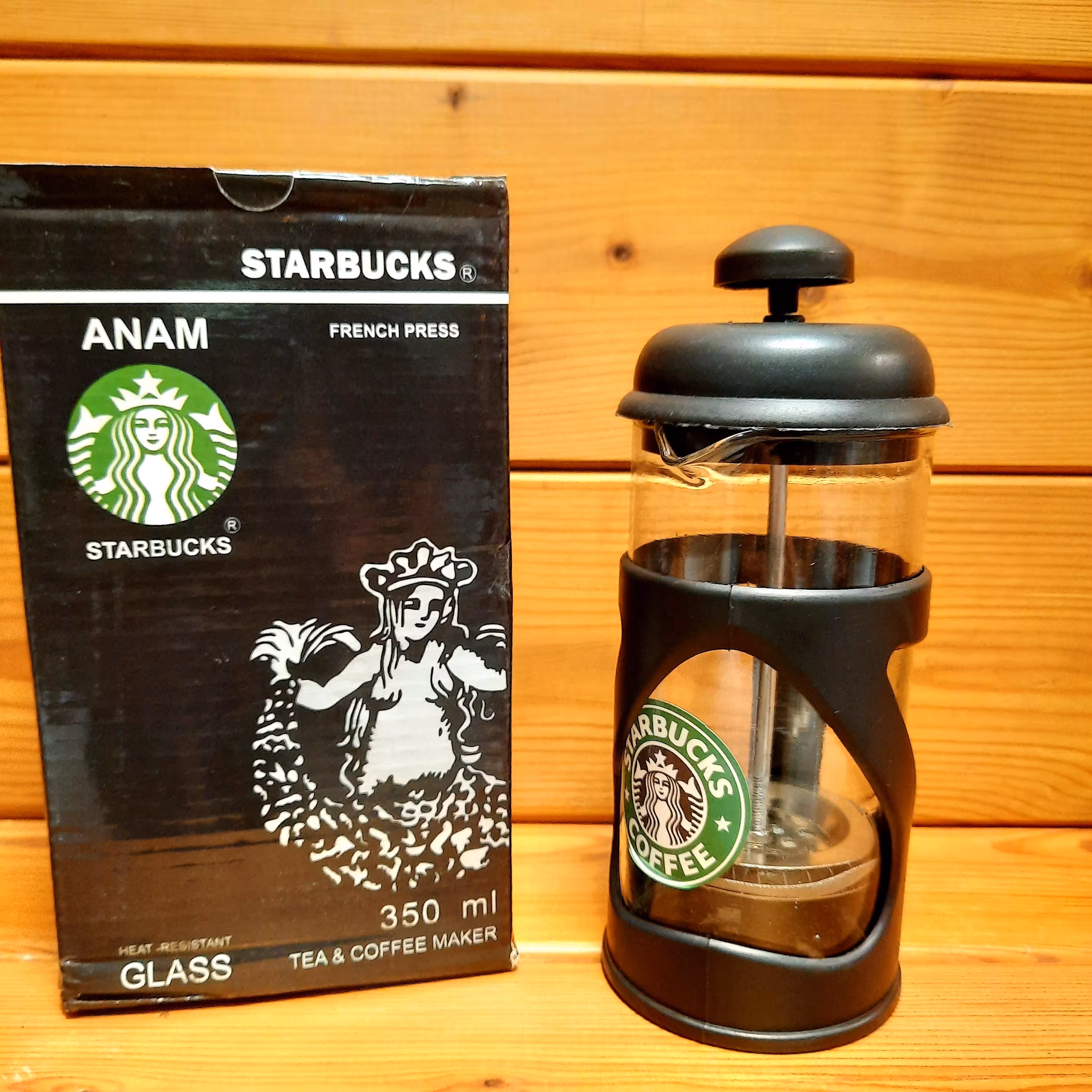 فرنچ پرس طرح استارباکس 350 میلی لیتر 