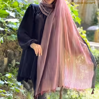 شال نخی لینن منگوله دار 1 کد 102