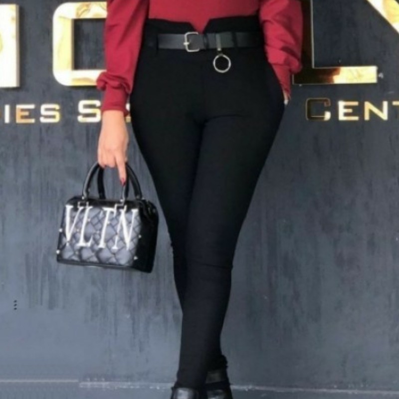 شلوار زنانه کمربنددار