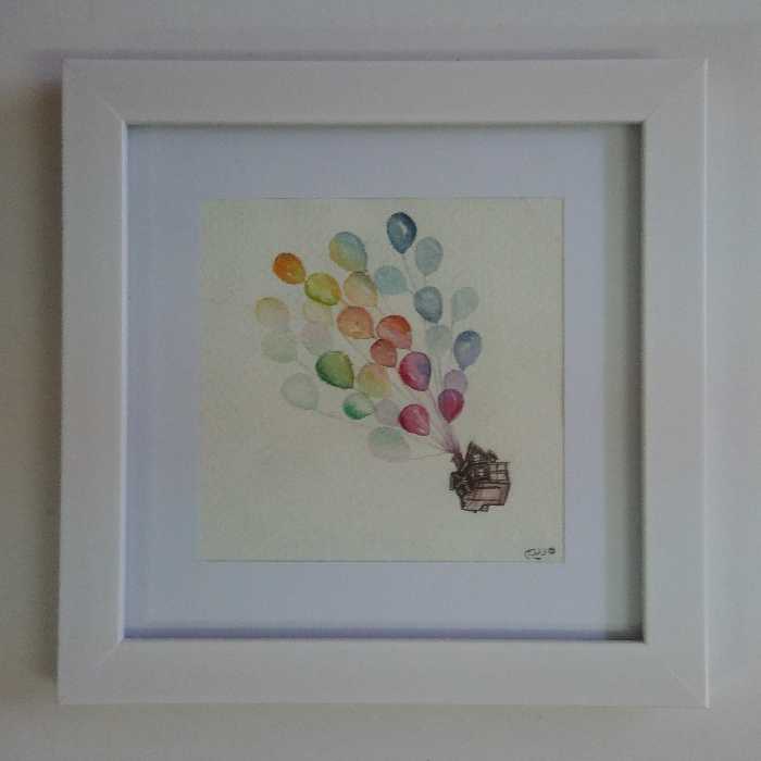 قاب آبرنگ طرح آپ