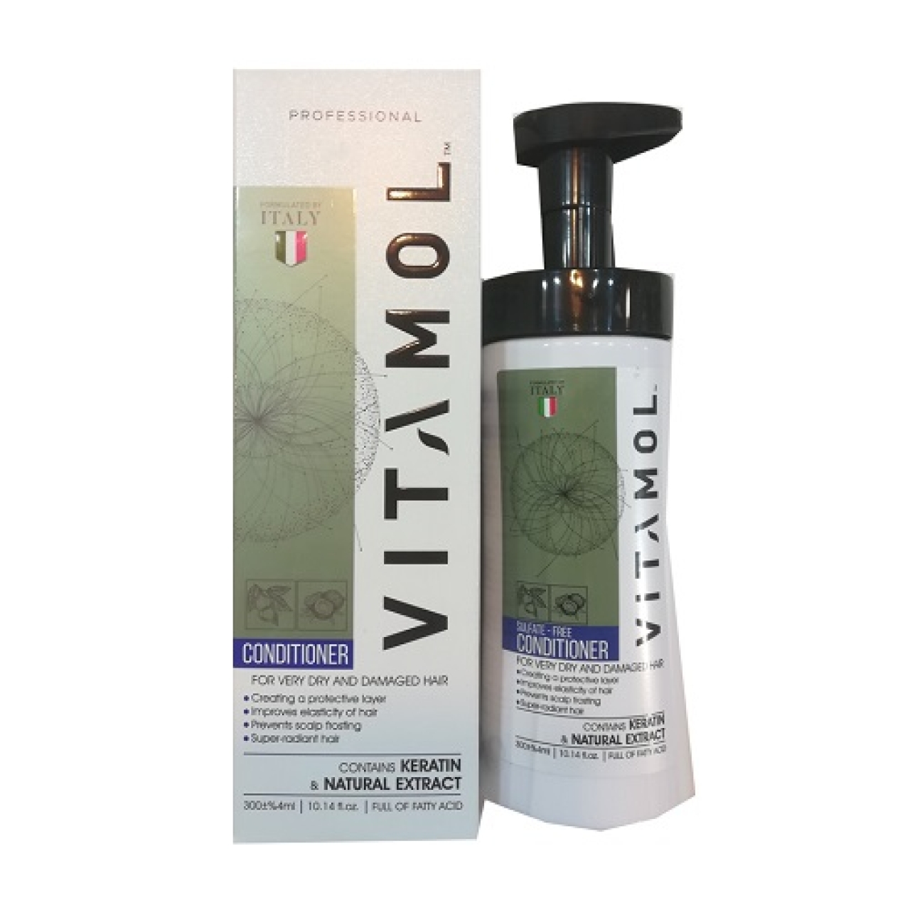 نرم کننده موهای خشک و آسیب دیده ویتامول حجم 300mL