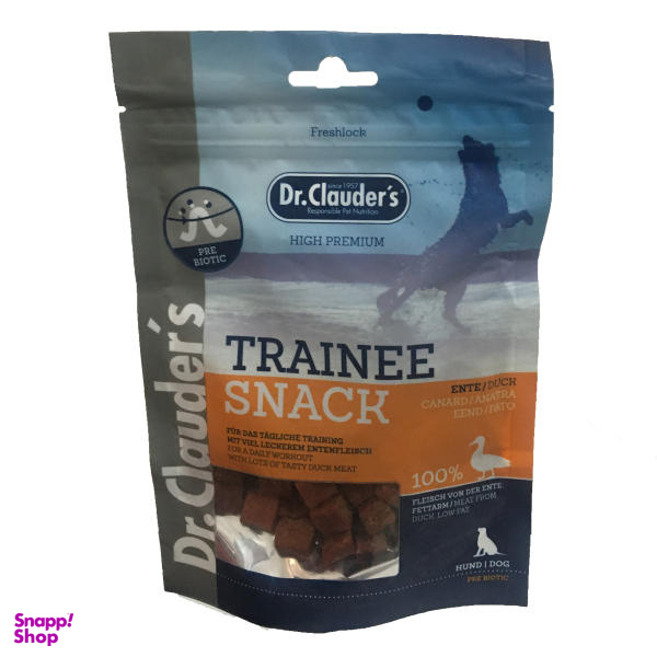 غذای تشویقی سگ دکتر کلادرز مدل Trainee Snack - Duck وزن 80 گرم