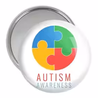 آینه جیبی خندالو مدل اتیسم Autism کد 26728