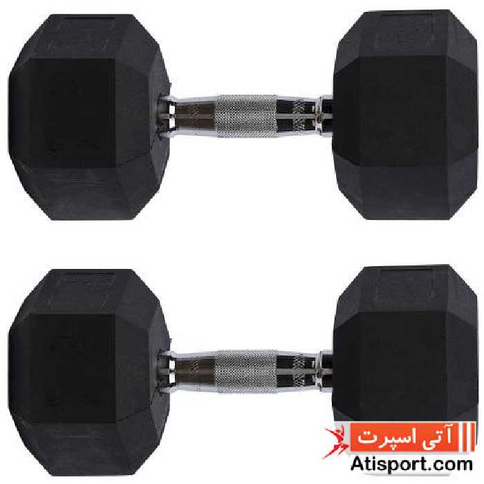 دمبل شش ضلعی PSH مبارز 45 کیلوگرم یک جفت