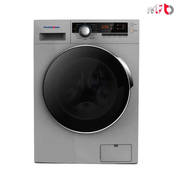 ماشین لباسشویی پاکشوما مدل BWF41811 سیلور با ظرفیت 8 کیلویی