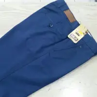 شلوار پارچه ای آبی کاربنی مردانه با دوخت و پارچه عالی سایز 40 ایرانی 
