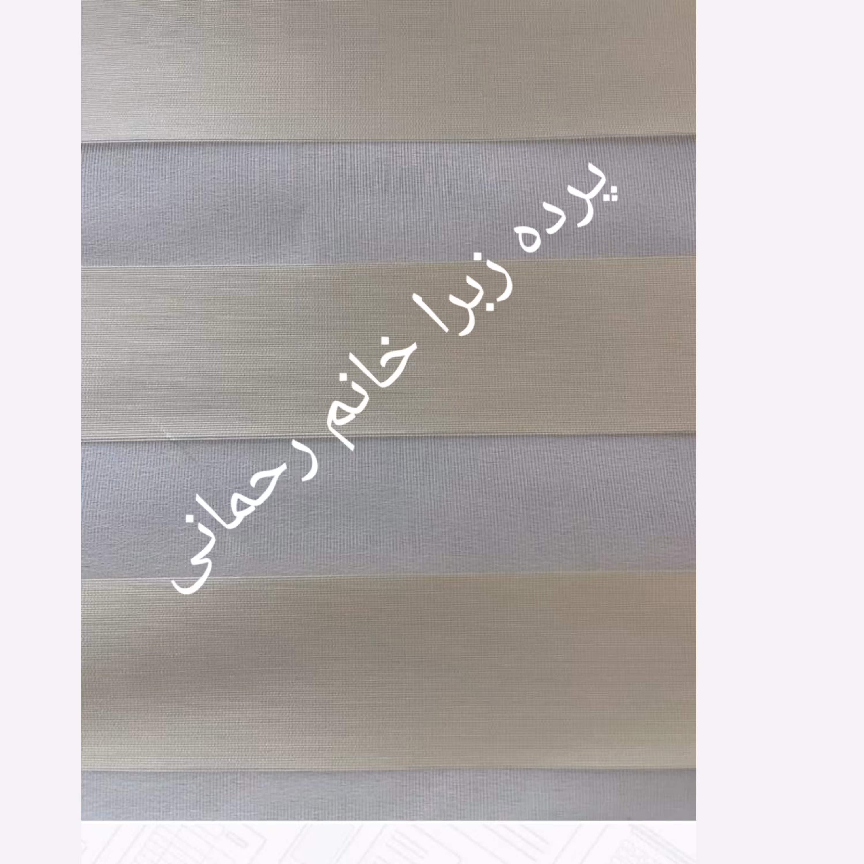 پرده زبرا  کرم شیری