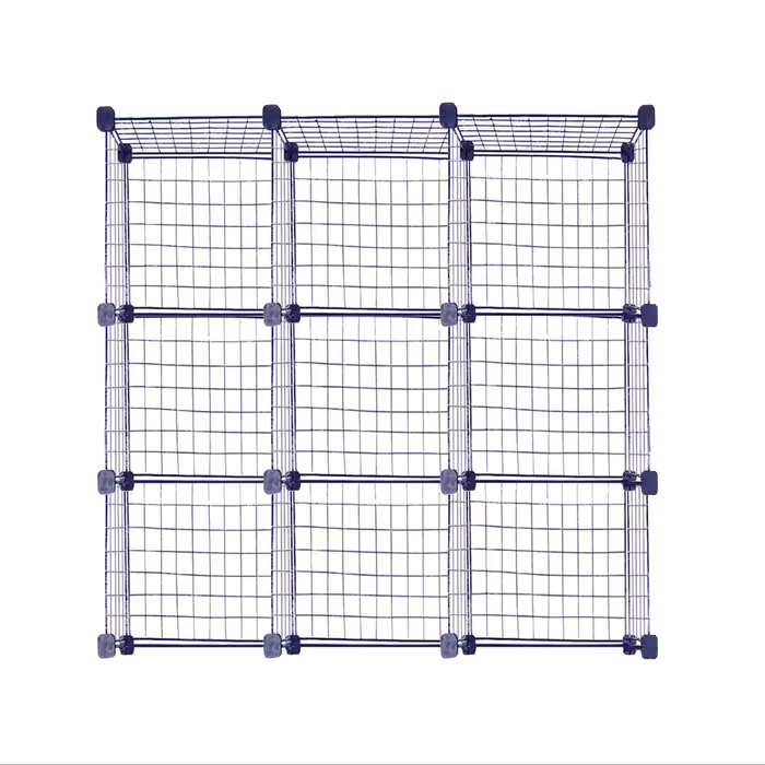 ست قفسه مشبک سه طبقه در سه ردیف سایز 48x32(ارسال پس کرایه و به عهده مشتری)