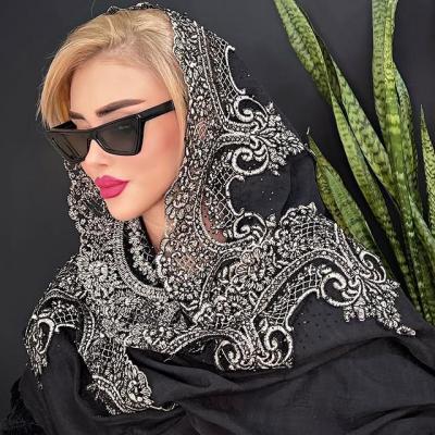 شال نخی اسلپ وارداتی حاشیه گیپور مجلسی