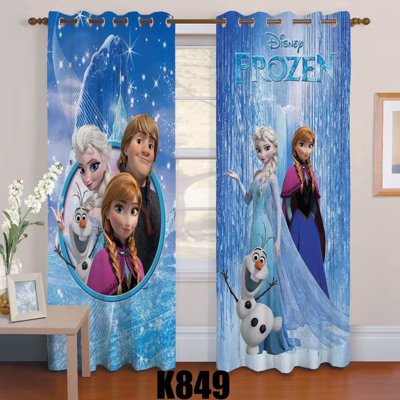 رو تختی یک نفره سه بعدی طرح فروزن 3