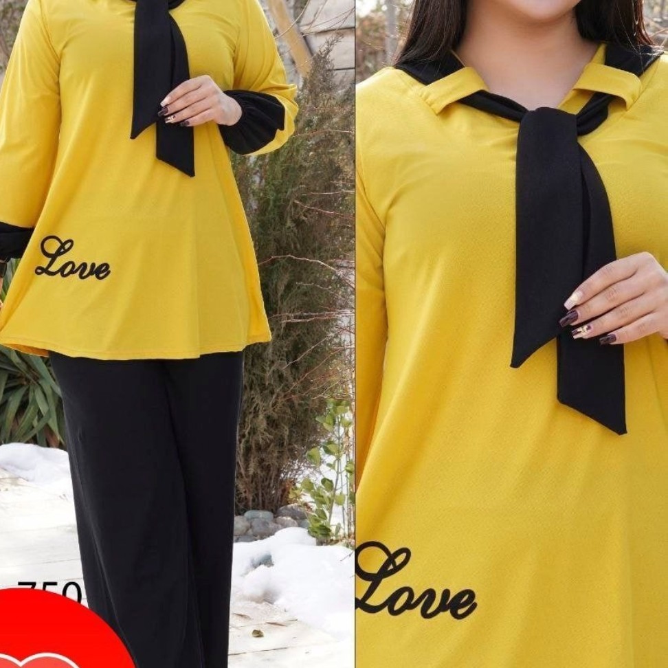 تونیک شلوار کراواتی.