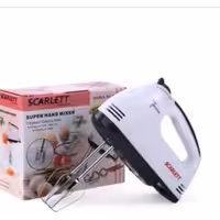 همزن برقی مدل اسکارلت و  سرعت 7 دارای دو نوع تیغه همزن