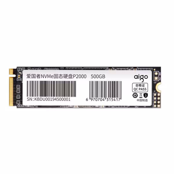 حافظه SSD اینترنال ایگو مدل P2000 Gen3x4 PCIe M.2 2280 ظرفیت 500 گیگابایت